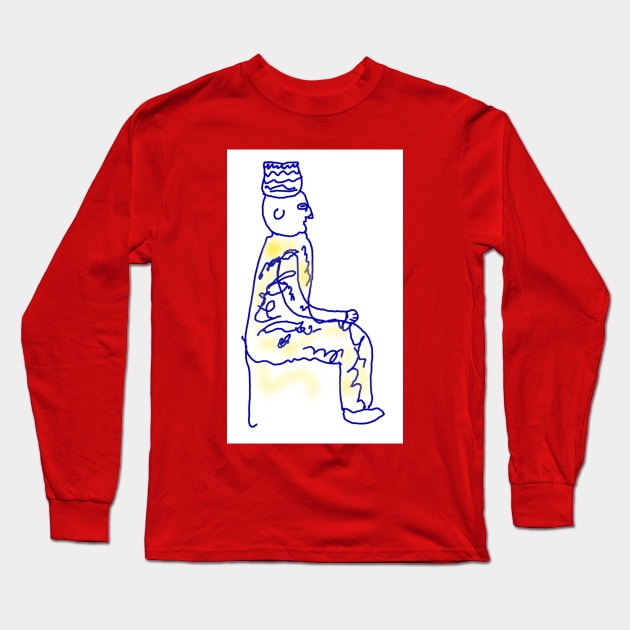 Hugh Dennis’ drawing Long Sleeve T-Shirt by mywanderings